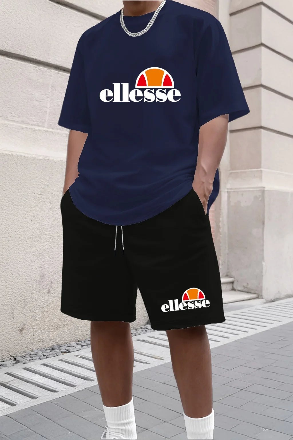 Ensemble 2 Pièces Homme T-shirt Col Rond + Short Été 2026 Casual Outdoor – 11 Coloris, S à XXL – CLEVI Paris