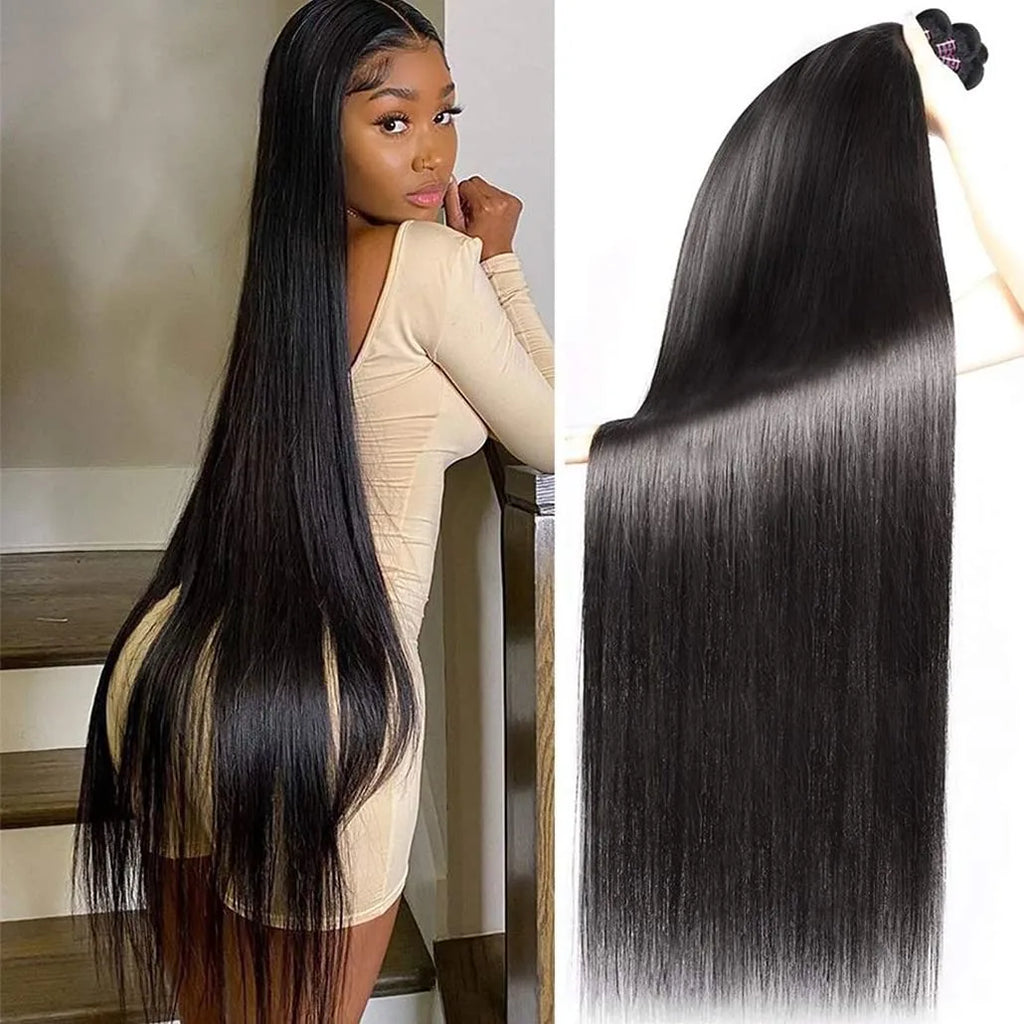 Mèches Bone Straight Cheveux Humains Remy Vierges 3 Bundles Couleur Naturelle – CLEVI Paris