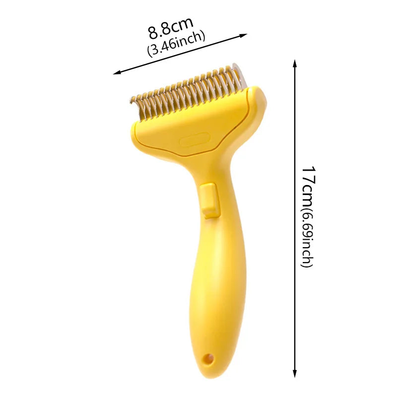 Brosse démêlante chien et chat anti-poils morts – CLEVI Paris