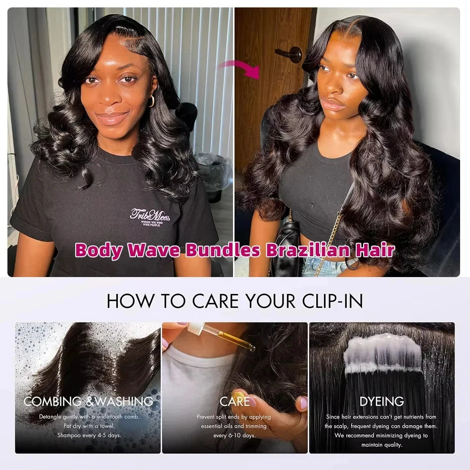 Extensions Cheveux Body Wave Remy Hair Brésilien – CLEVI Paris