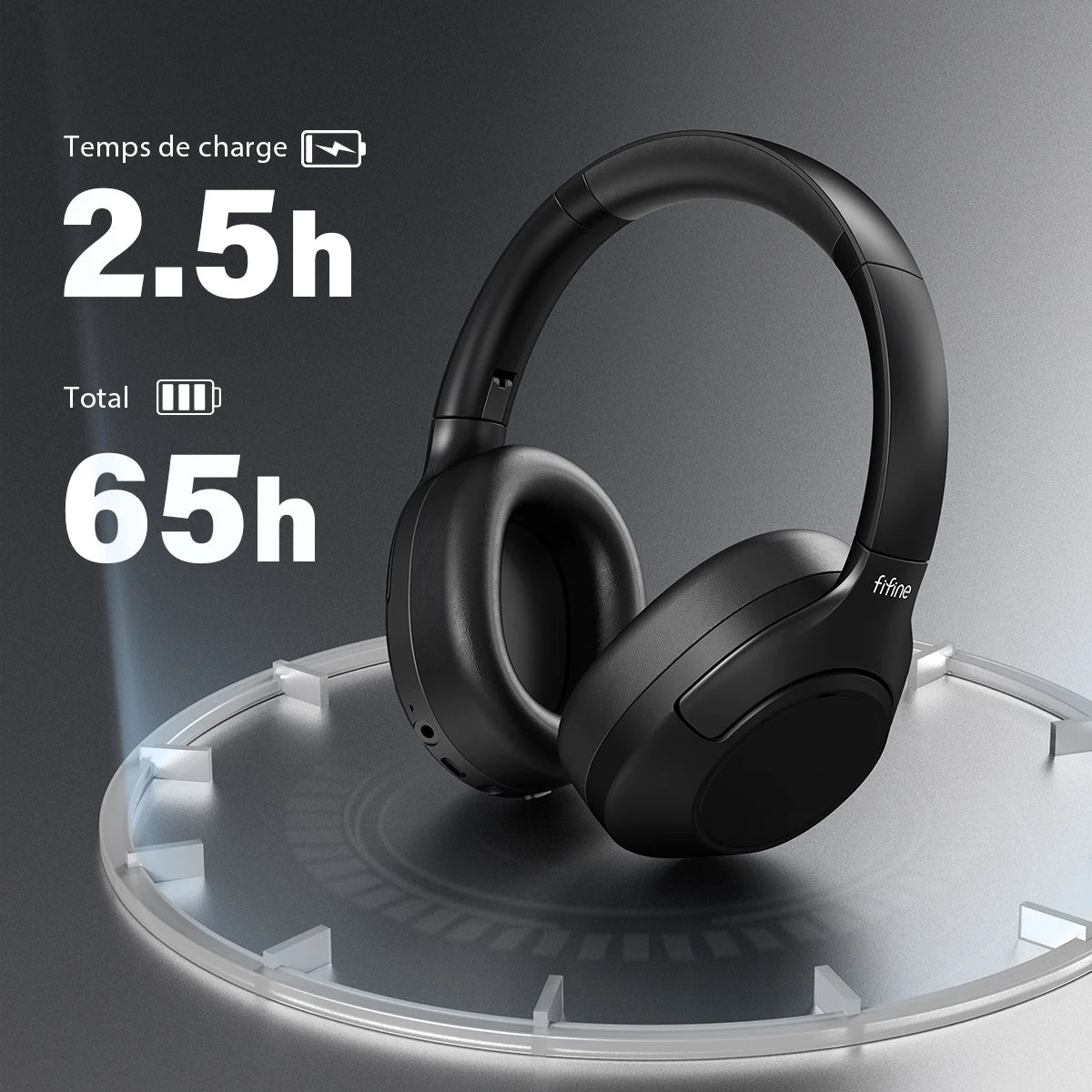 Casque Bluetooth FIFINE X3 ANC Mode Transparent 65h Bass – CLEVI Paris