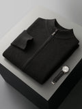 Ensemble Jogging Homme 100% Laine Mérinos MVLYFLRT – Cardigan Col Rond Demi-Zip + Pantalon – 3 Coloris, S à XXL – CLEVI Paris