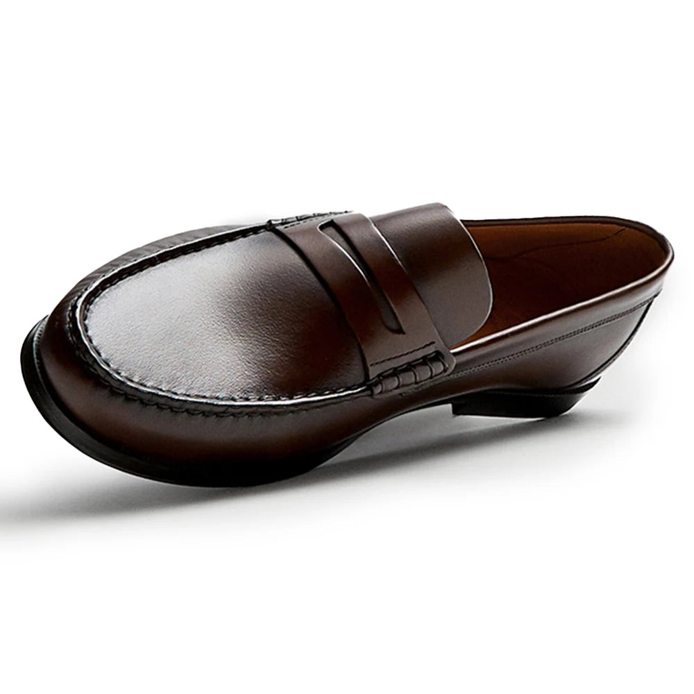 Loafers Homme Cuir de Veau Slip-On Respirant Imperméable Mocassins 2 Coloris – CLEVI Paris