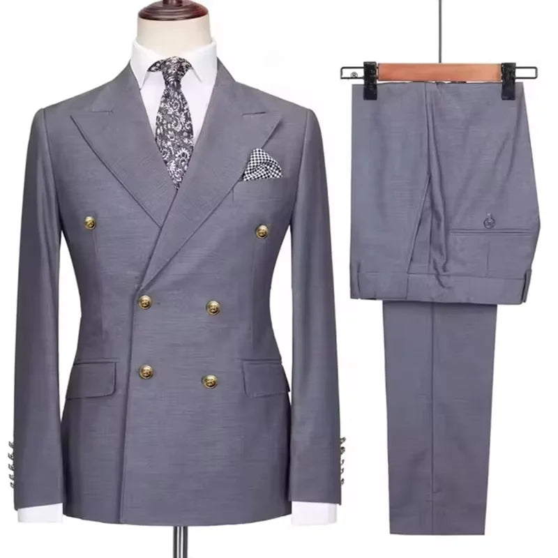 Costume homme 2 pièces, double boutonnage – CLEVI Paris