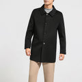 Manteau homme en cachemire à col rabattu – CLEVI Paris