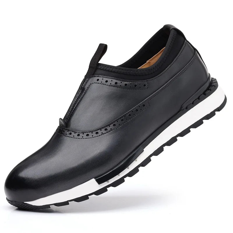 Chaussures homme en cuir à bout rond – CLEVI Paris
