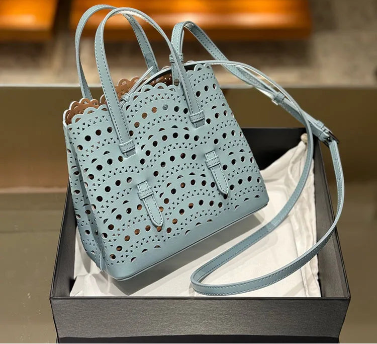 Sac seau femme ajouré, trois formats – CLEVI Paris