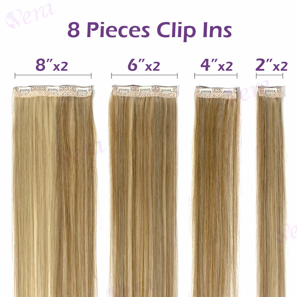 Extensions Clips Remy Droites #8 Blond – CLEVI Paris
