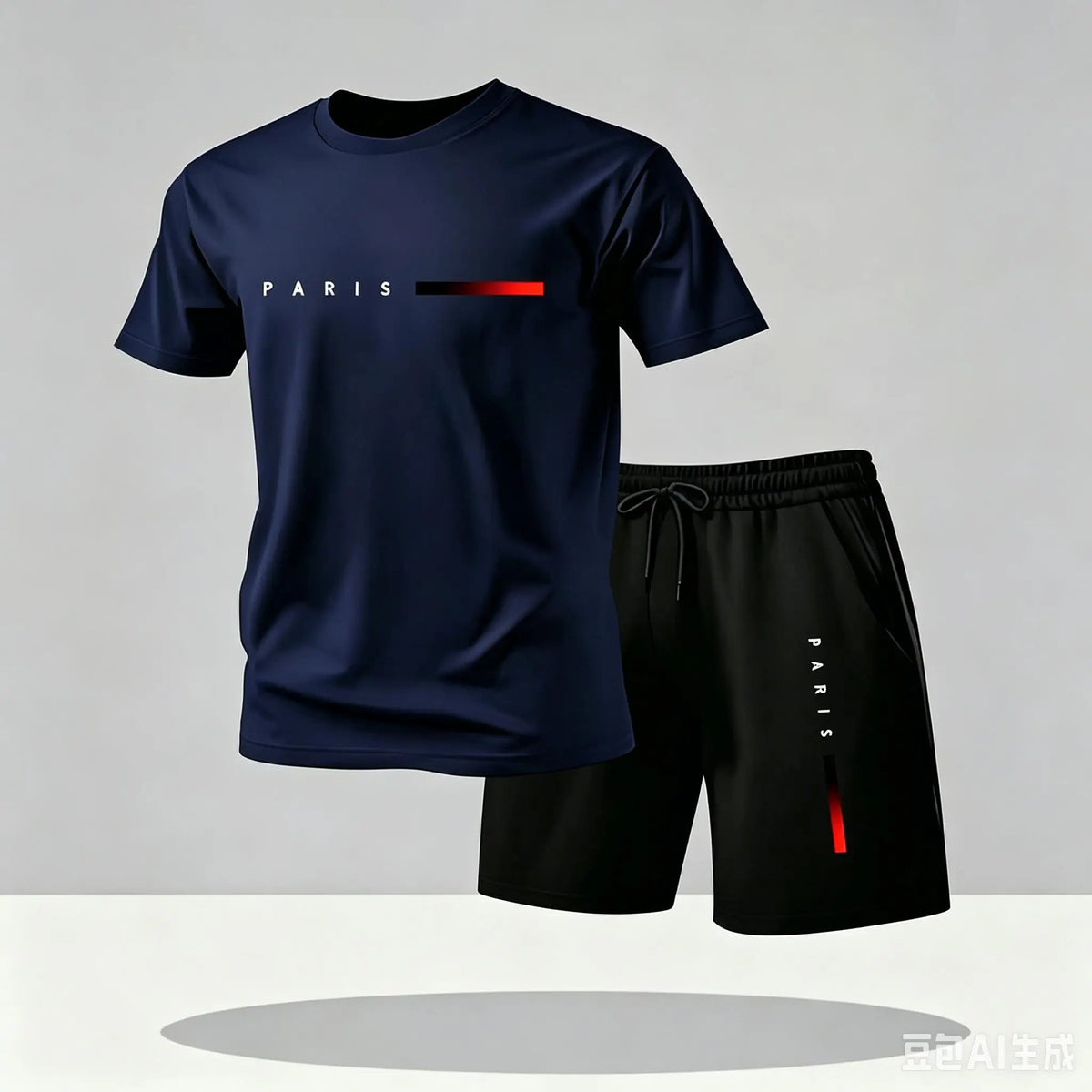 Ensemble homme t-shirt et short en maille – CLEVI Paris