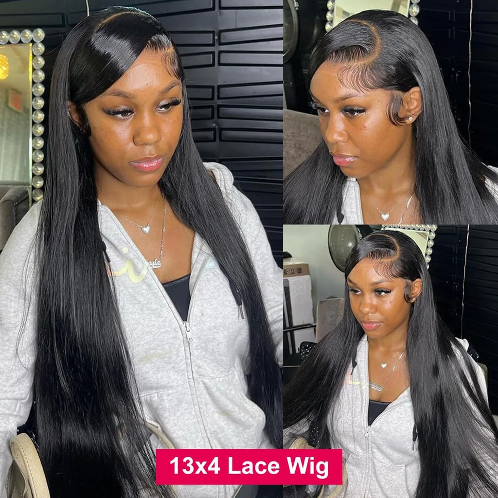 Perruque Bone Straight Cheveux Humains Brésiliens Remy 180% — Lace 13x4 / 13x6 / 9x6 / 5x5 / 4x4 / 360 – CLEVI Paris