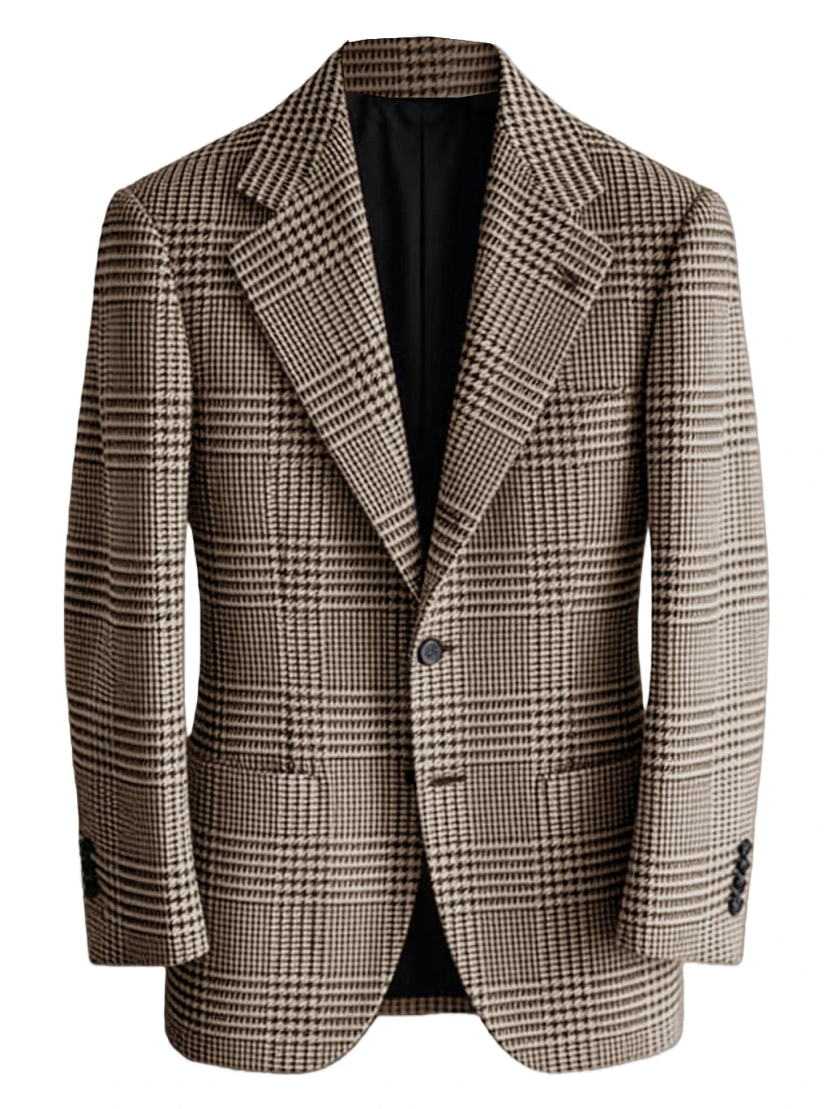 Blazer homme à carreaux en laine mélangée – CLEVI Paris