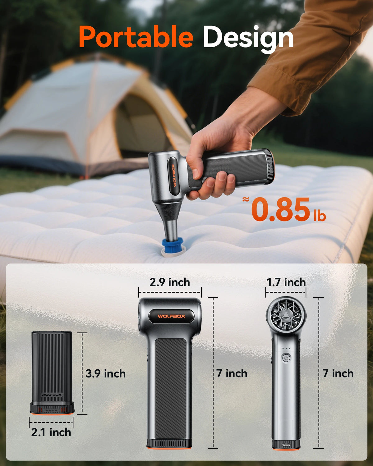 Souffleur d’air électrique WOLFBOX MF200 – CLEVI Paris