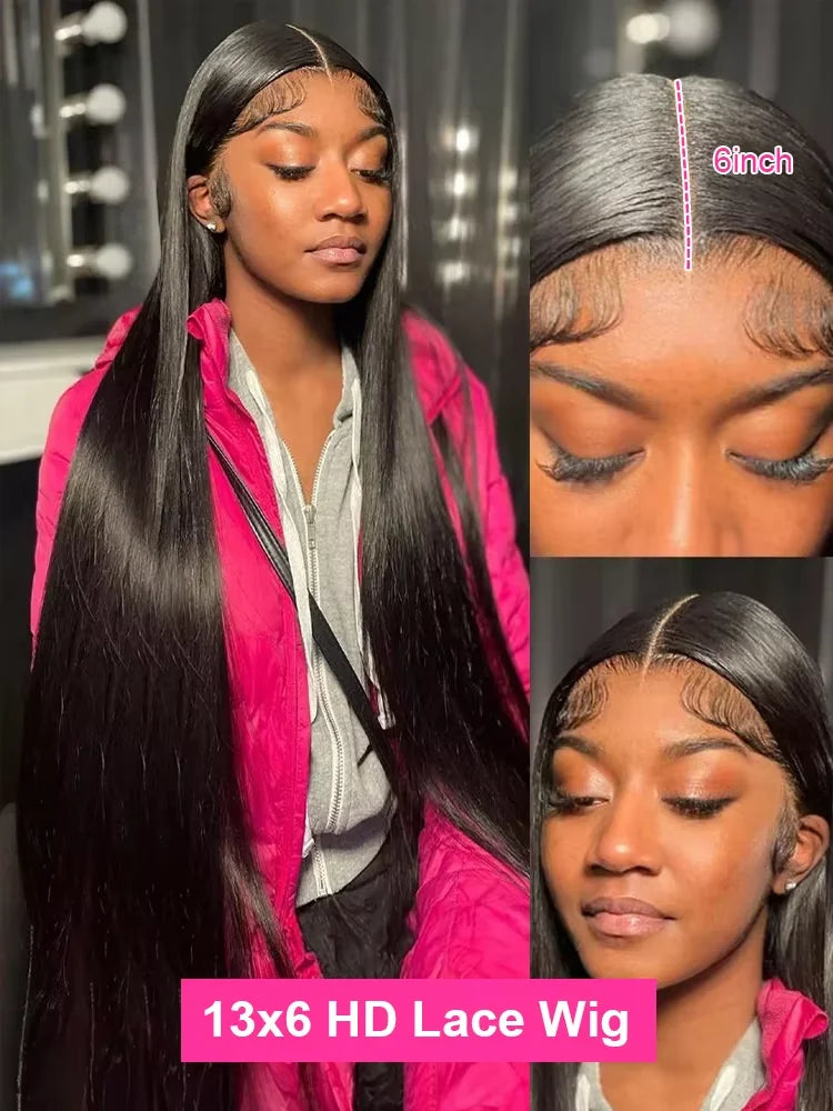 Perruque Lace Front HD Straight Cheveux Humains Brésiliens 13x4 13x6 4x4 5x5 – CLEVI Paris