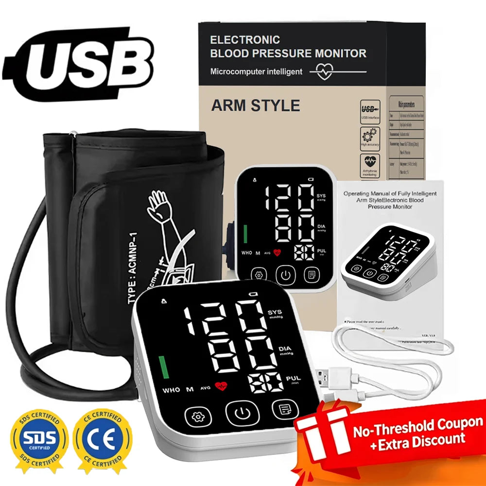 Tensiomètre Bras MBVM Rechargeable Arythmie LCD – CLEVI Paris
