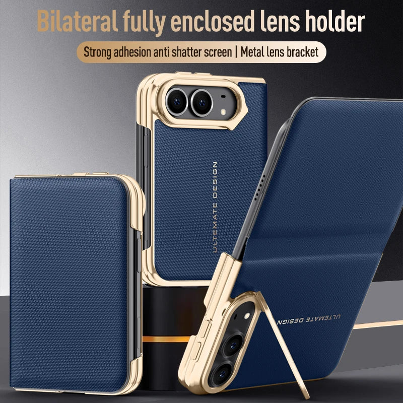 Étui iPhone Duo en simili cuir avec support – CLEVI Paris
