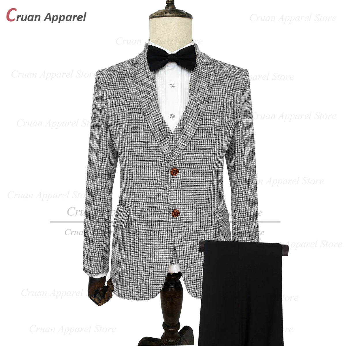 Costume homme 3 pièces à carreaux – CLEVI Paris
