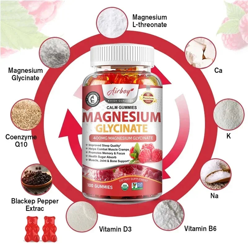 Glycinate de magnésium en gommes – CLEVI Paris