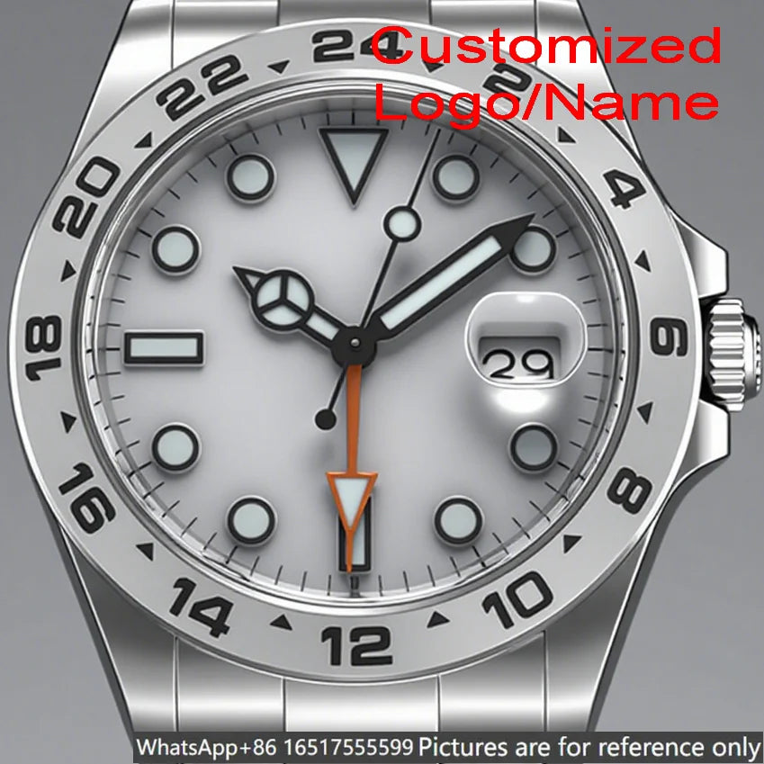 Montre Automatique Homme Style GMT 40MM Acier 904L Cadran Lumineux – CLEVI Paris