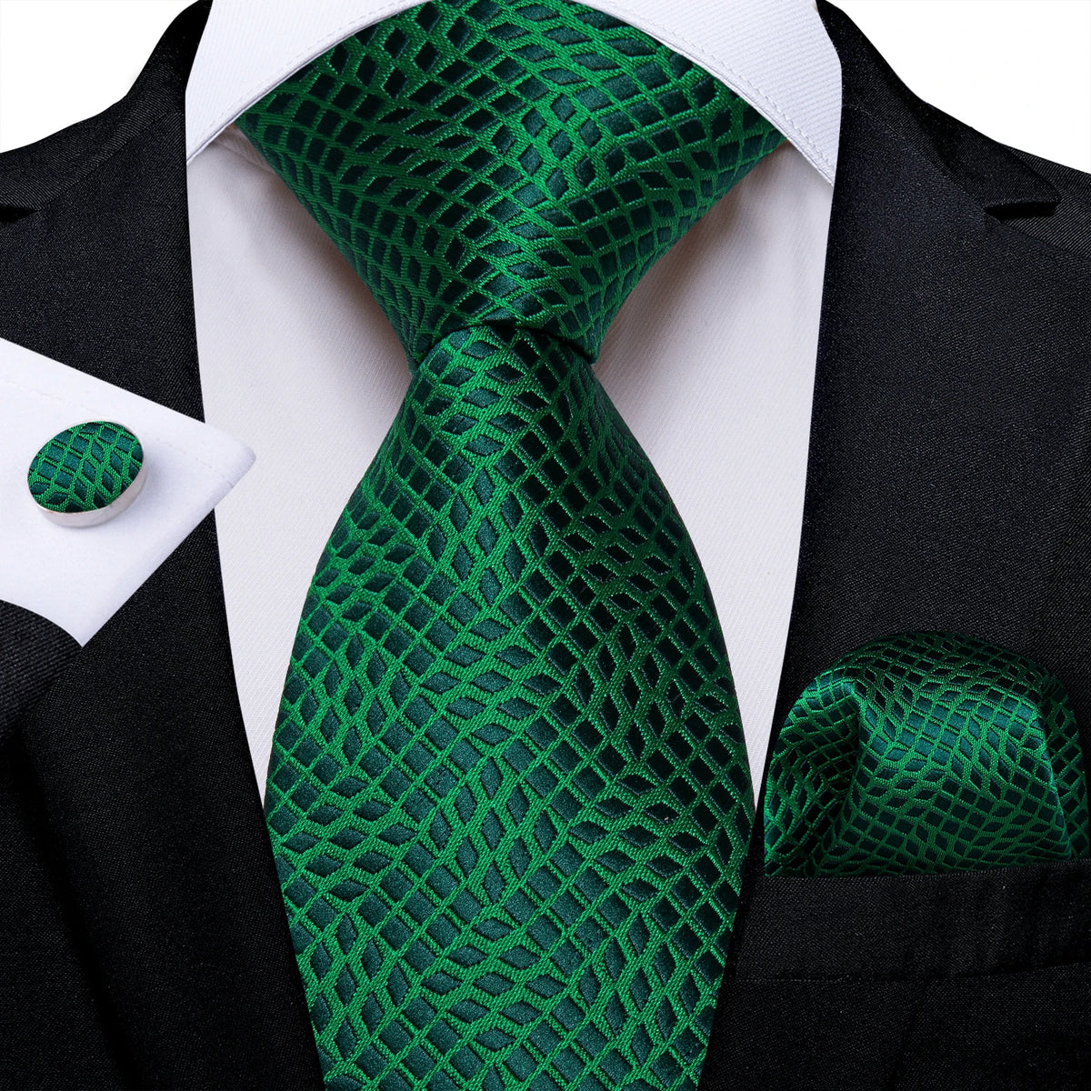 Coffret cravate homme paisley, pochette et boutons – CLEVI Paris