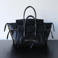 Boston Bag Cuir Véritable Femme Poche Zippée 2 Tailles – CLEVI Paris