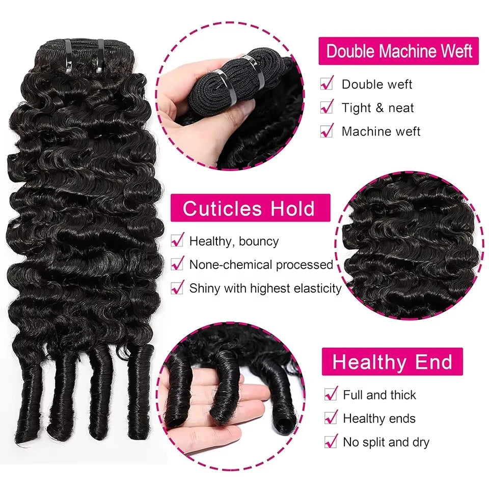 Burmese Curly Hair Bundles – Extensions Cheveux Humains Remy – CLEVI Paris