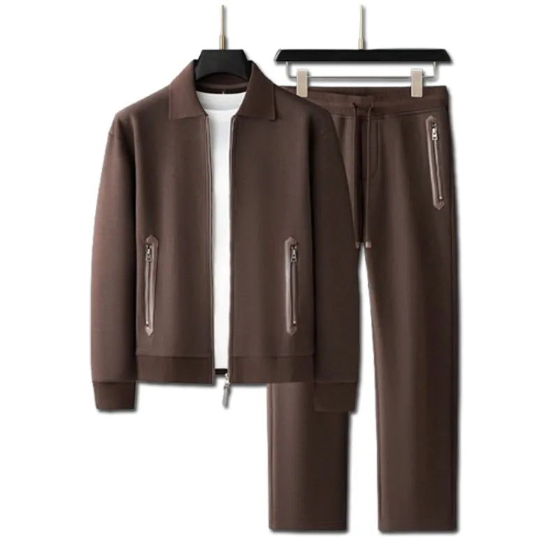 Ensemble homme en maille à poches zippées – CLEVI Paris