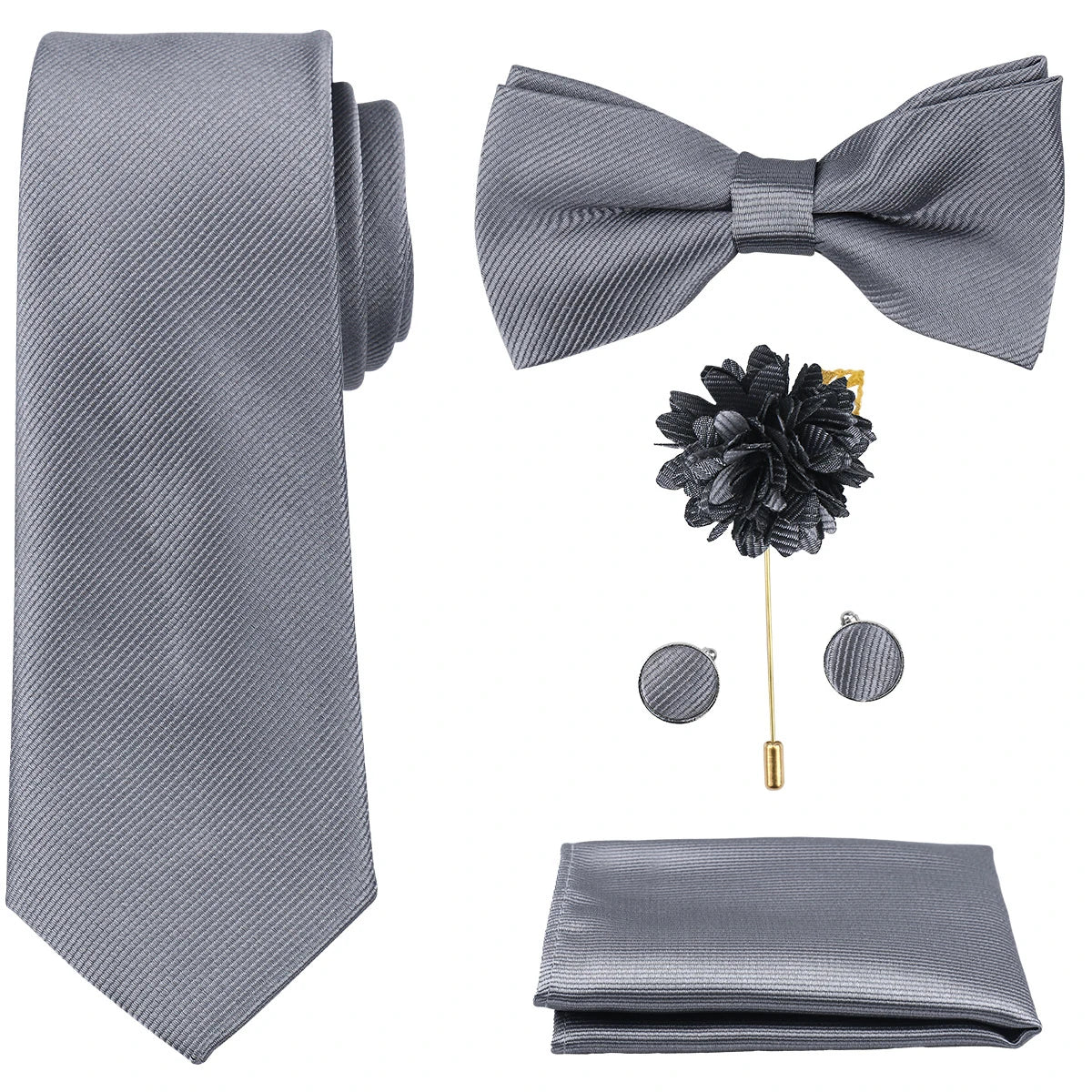 Coffret homme 5 pièces, cravate et nœud papillon – CLEVI Paris