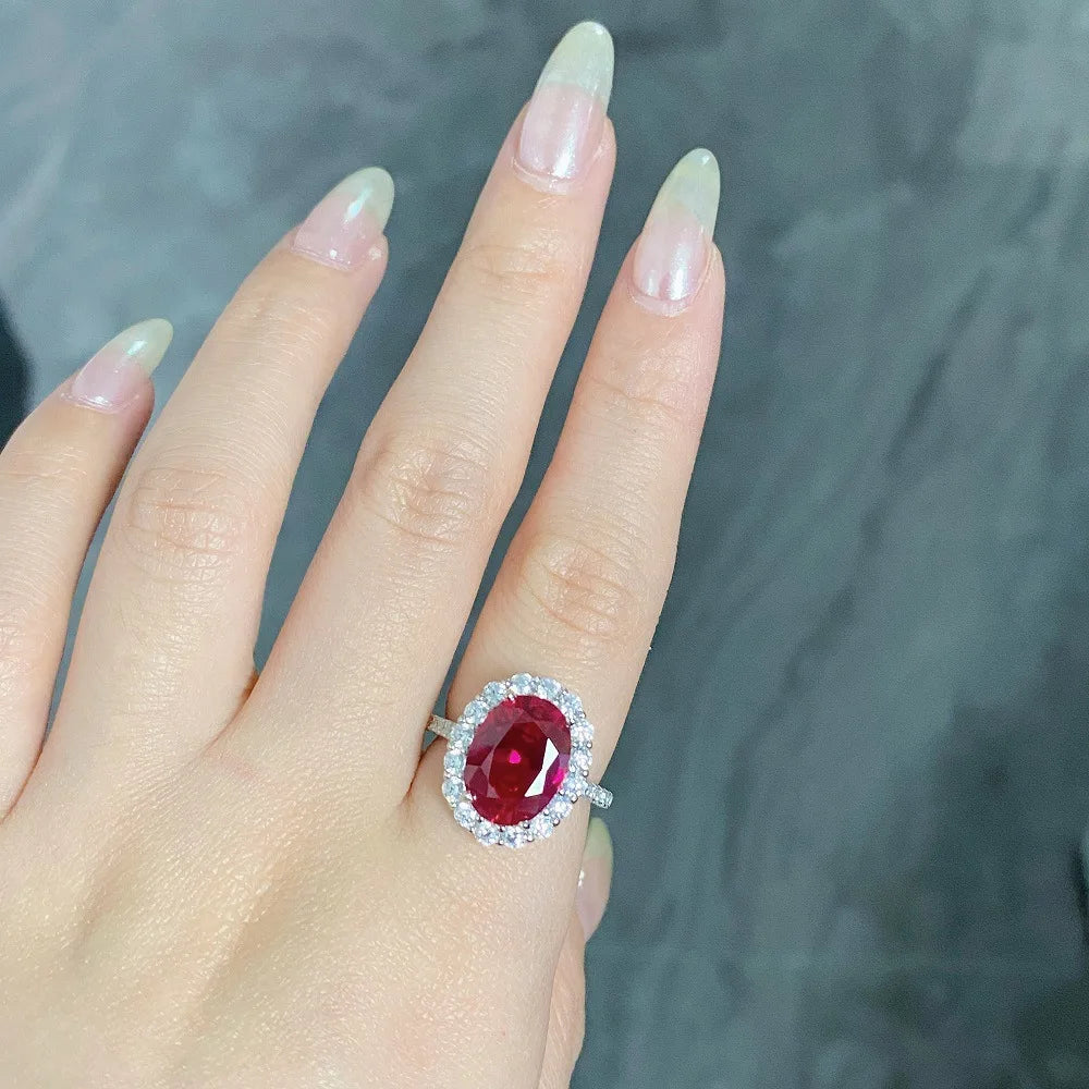 Bague Femme Rubis Or Blanc 18K – CLEVI Paris