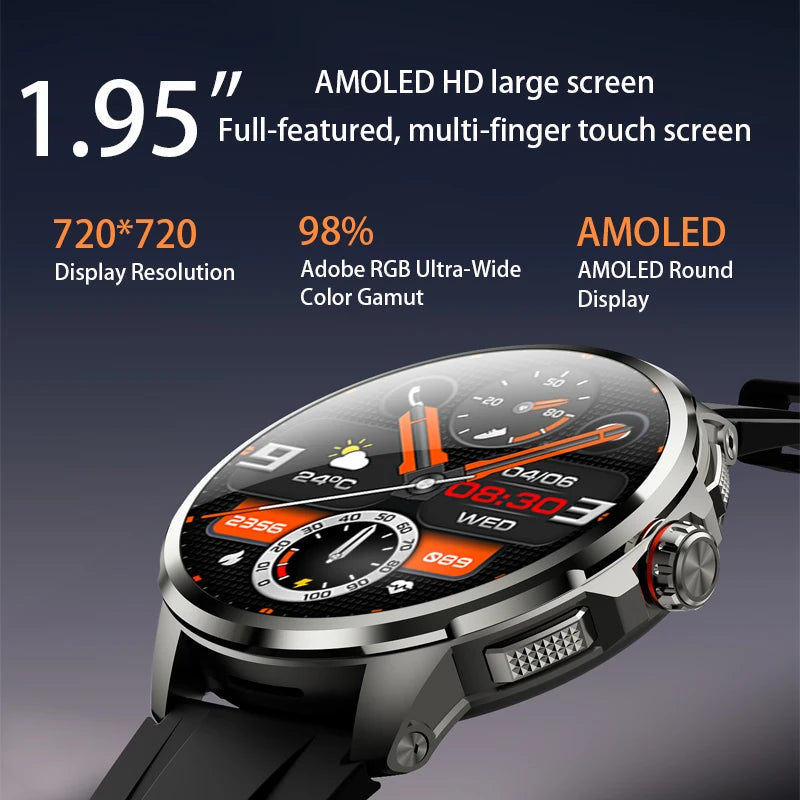 Montre Android H99 AMOLED avec caméra – CLEVI Paris