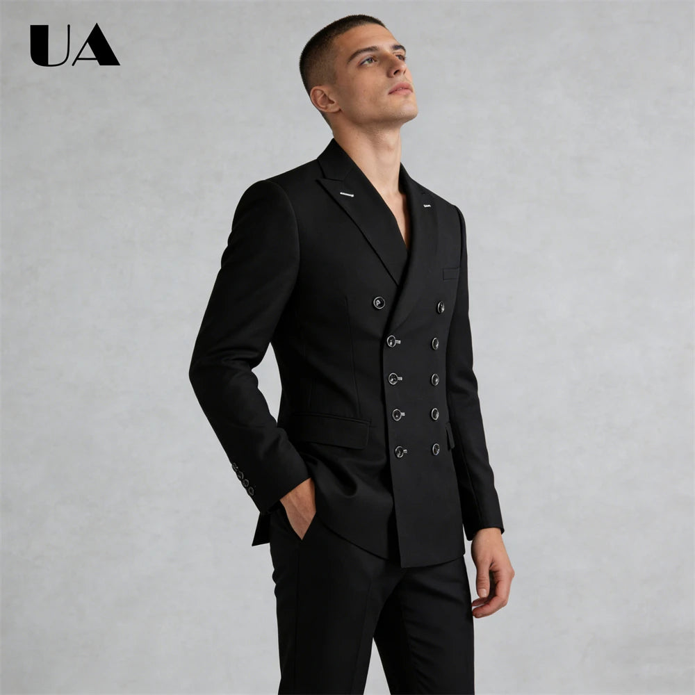 Costume homme 2 pièces double boutonnage – CLEVI Paris