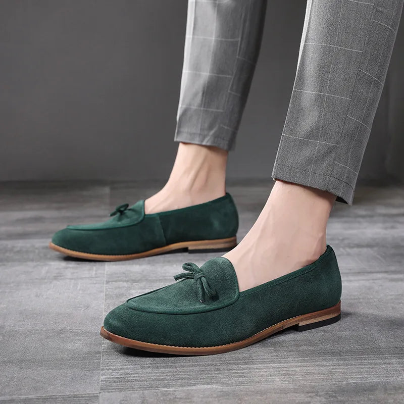 Loafers Homme Faux Suède Slip-On – CLEVI Paris