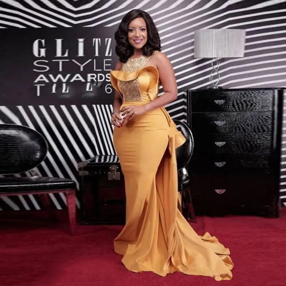 Robe de soirée sirène à paillettes – CLEVI Paris