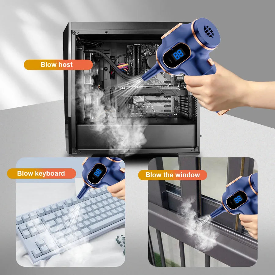 Aspirateur à main sans fil en ABS – CLEVI Paris