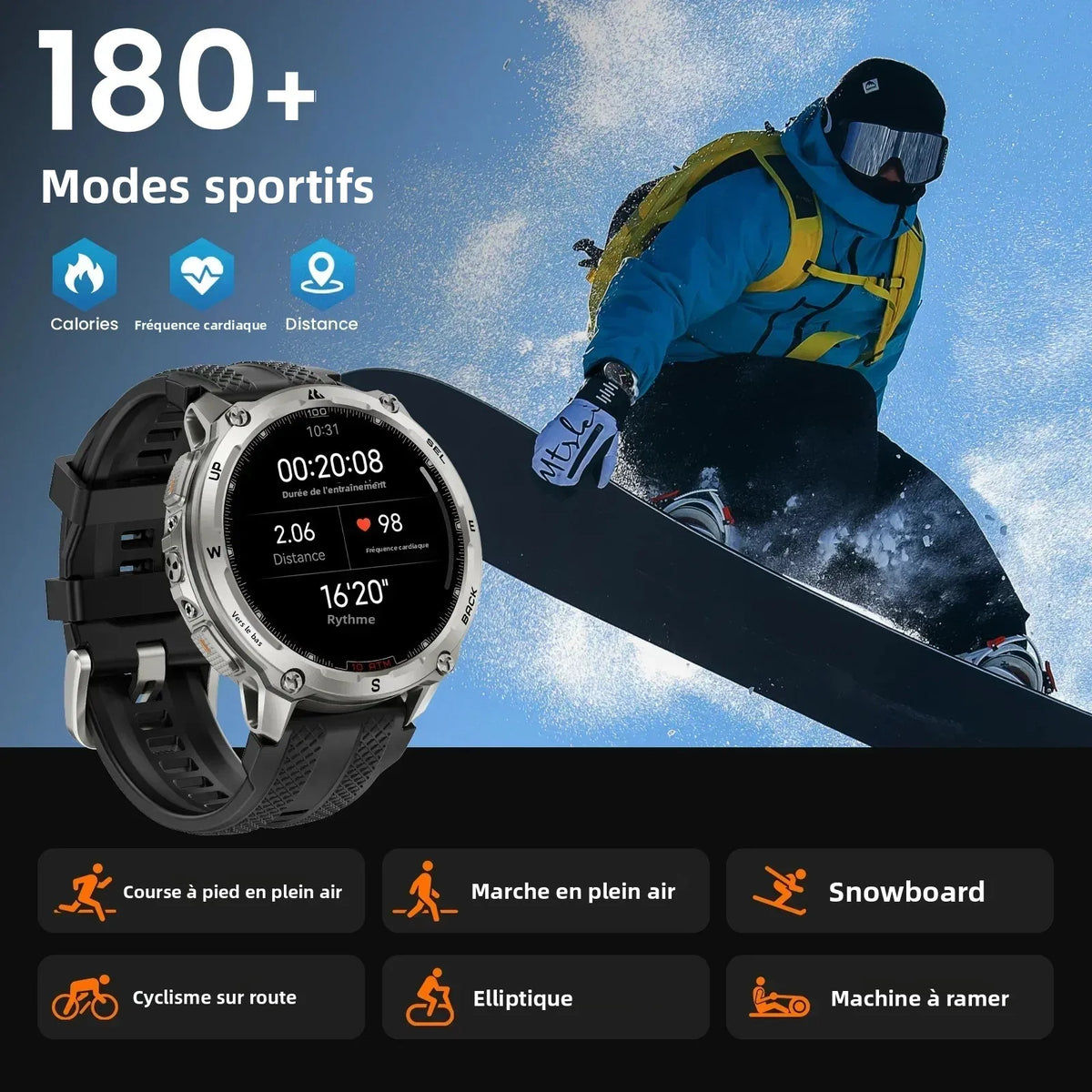 Montre KOSPET TANK T4 GPS cartes hors ligne – CLEVI Paris