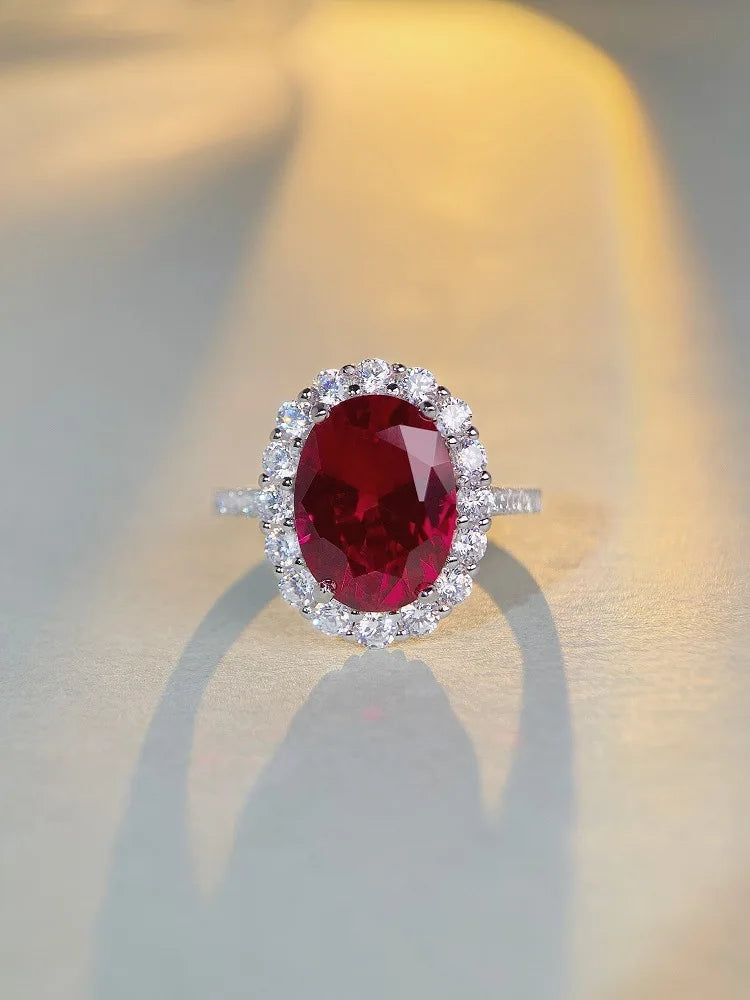 Bague Femme Rubis Or Blanc 18K – CLEVI Paris