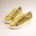 Sneakers basses homme jaunes à lacets – CLEVI Paris