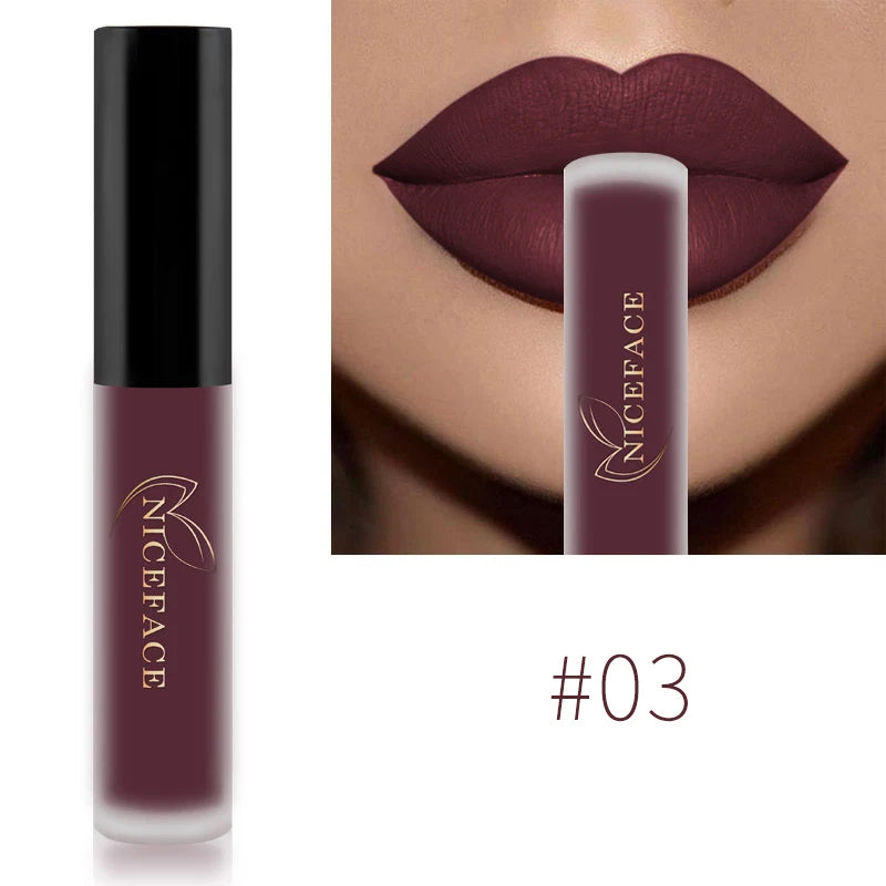 Rouge à Lèvres Liquide Mat Velours QiBest 21 Teintes – CLEVI Paris