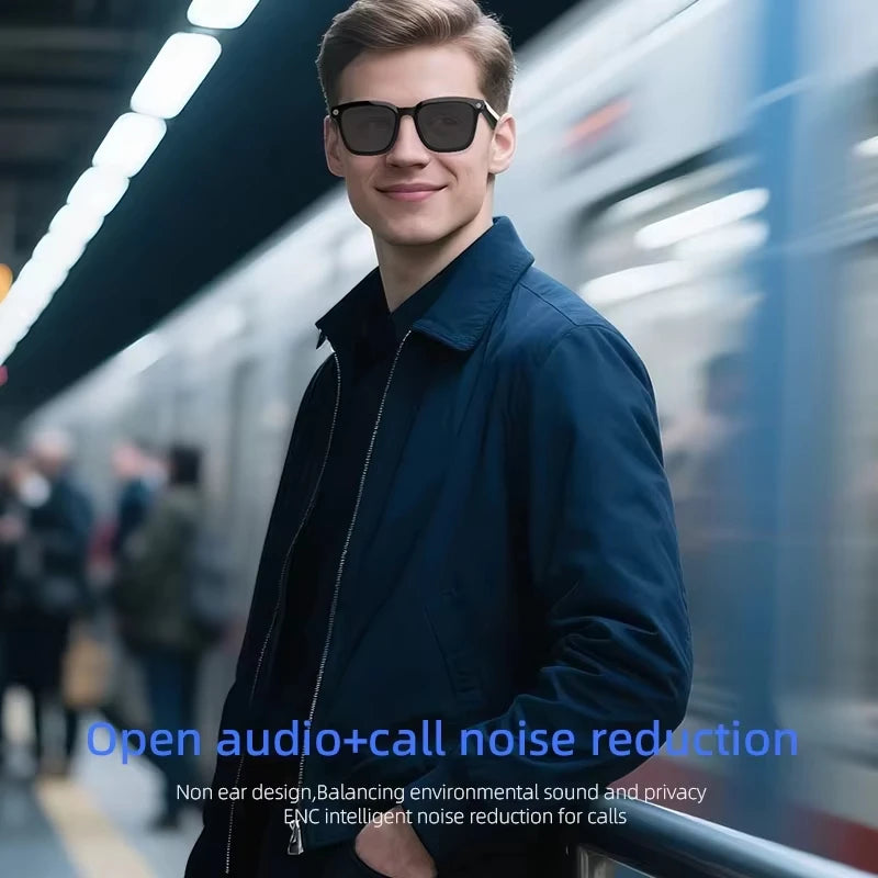 Lunettes Connectées XMSJ IA Caméra 8MP Vidéo 4K Double Objectif Bluetooth Traduction Moto Waterproof 3 Verres – CLEVI Paris