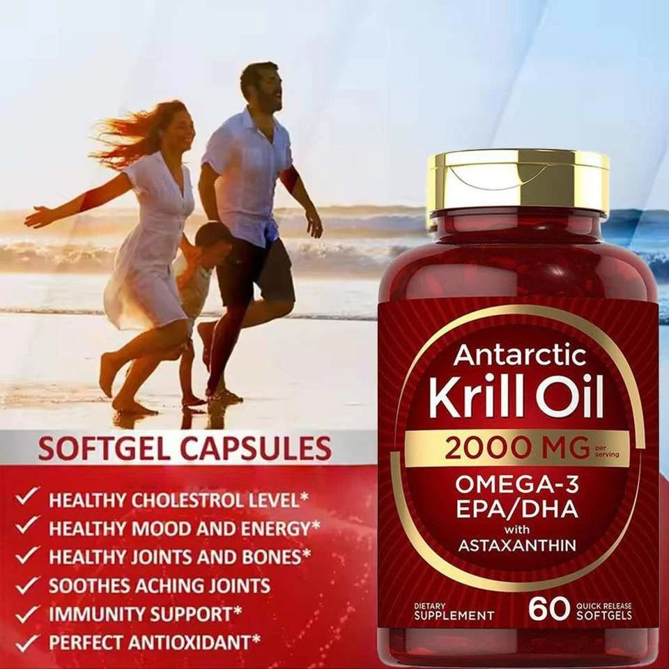 Huile de krill, 60 capsules molles – CLEVI Paris