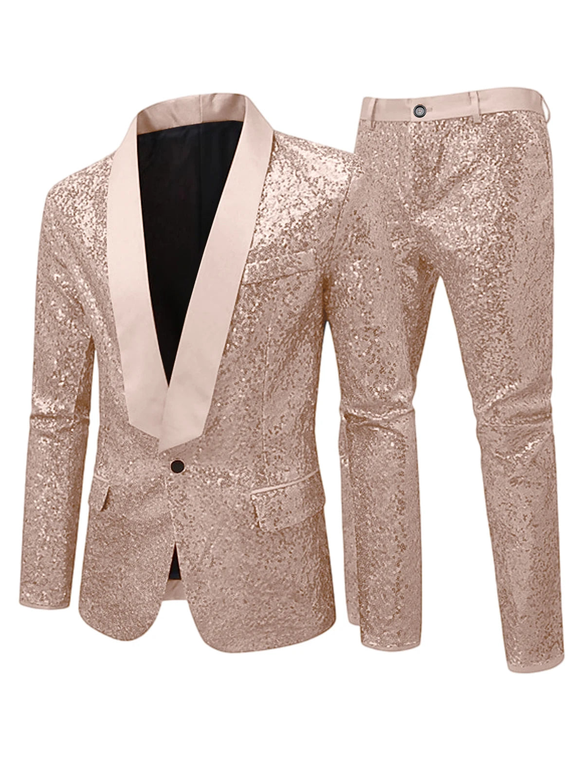 Costume Smoking Sequins Homme 2 Pièces – CLEVI Paris