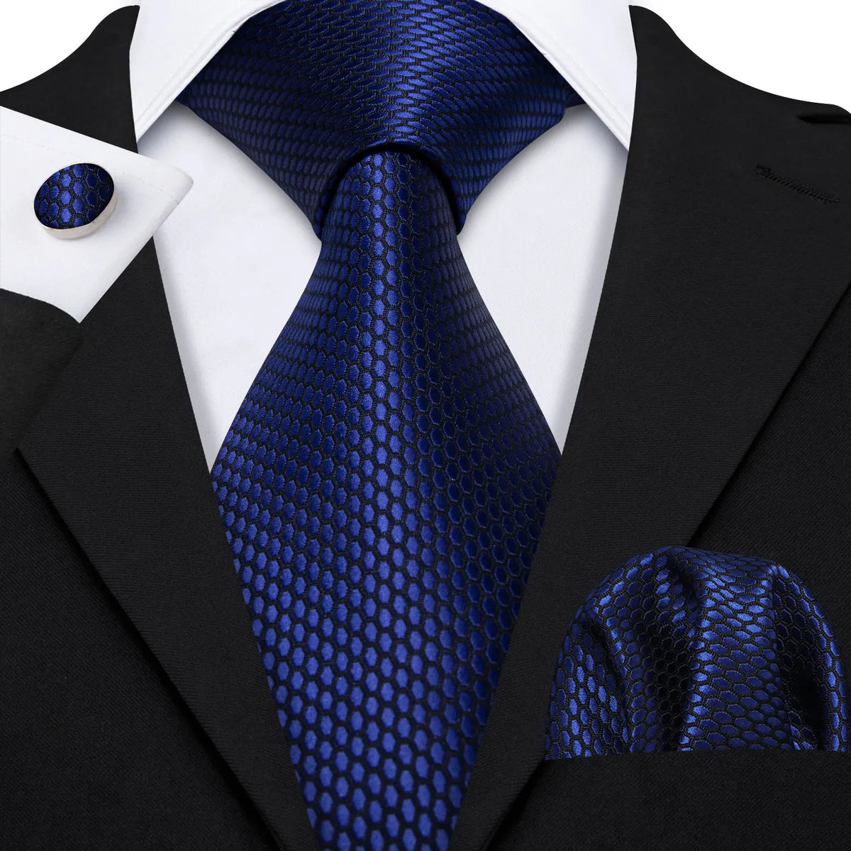 Coffret cravate homme floral, pochette et boutons – CLEVI Paris