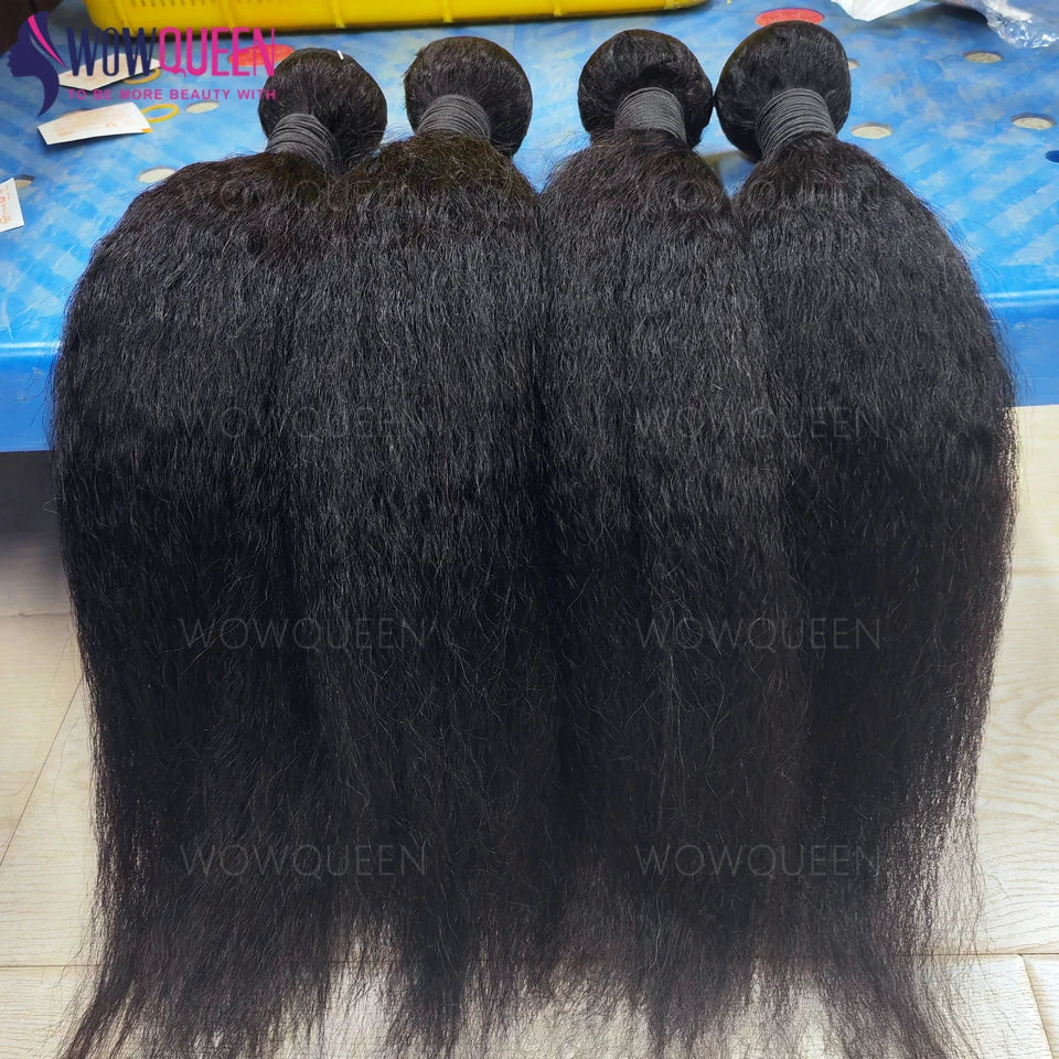 Kinky Straight Bundles Cheveux Humains Yaki Straight 12A Remy Hair – CLEVI Paris
