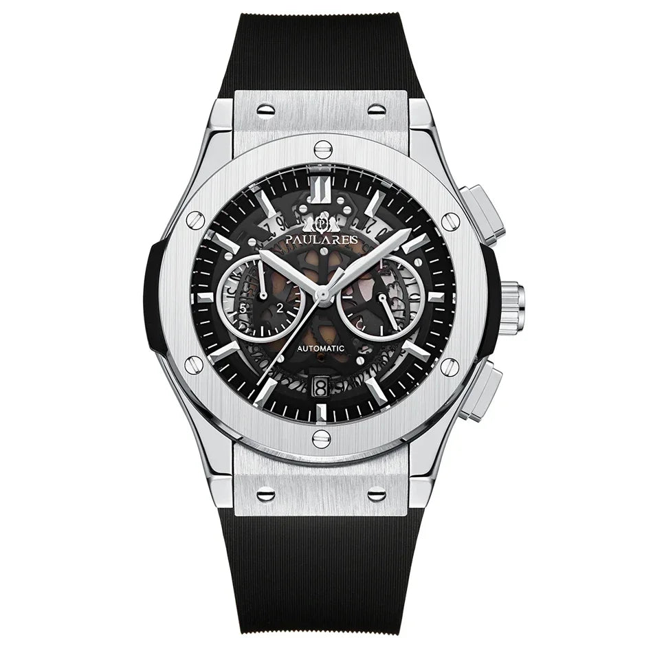 Montre Chronographe Squelette Quartz Homme – CLEVI Paris