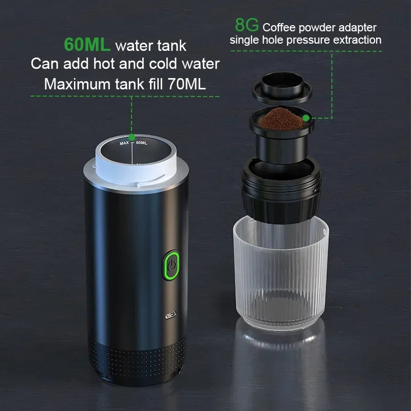 Machine expresso portable 3-en-1 DENOKIN – CLEVI Paris
