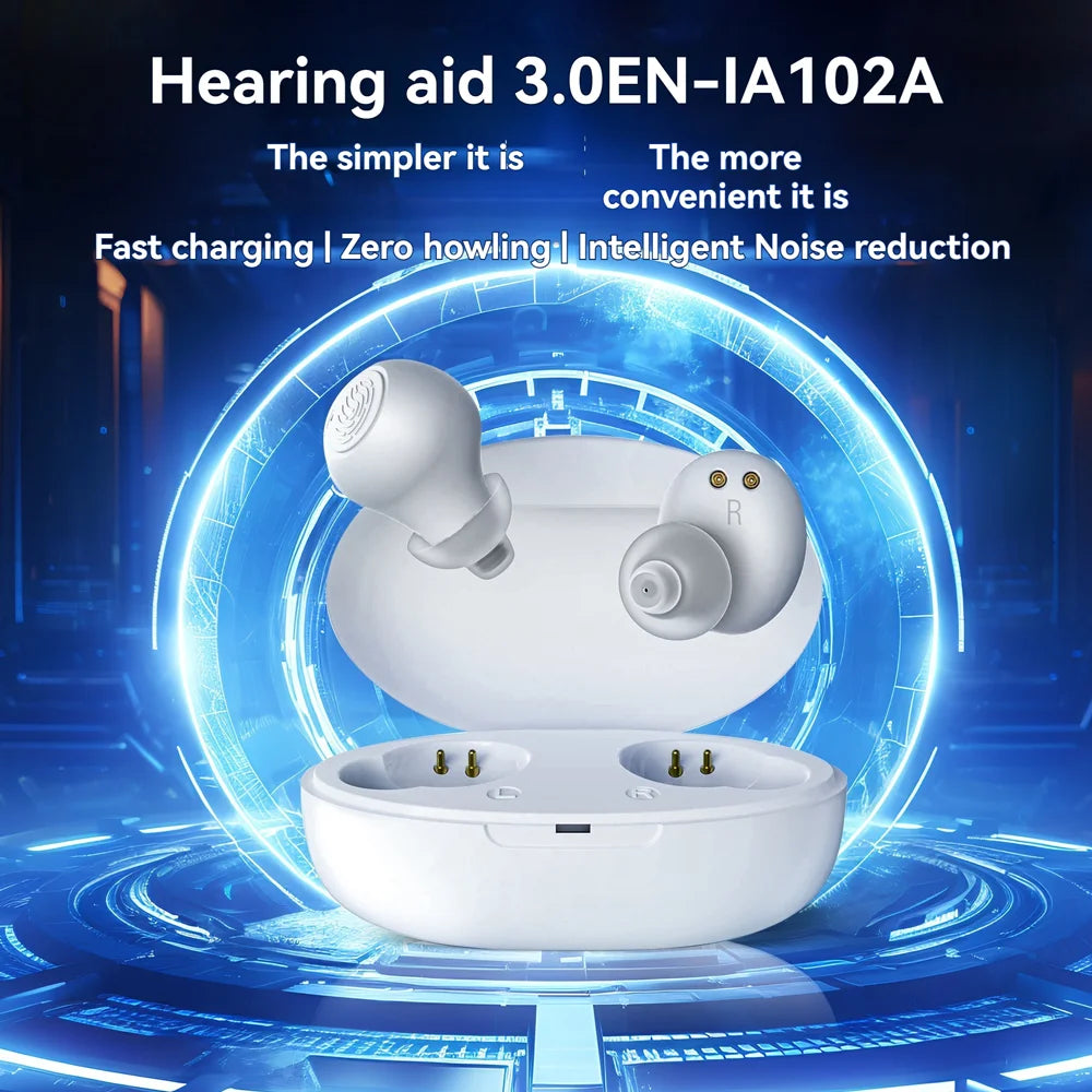 Aide Auditive ITE DOCTODD Rechargeable 20H Paire Blanche – CLEVI Paris