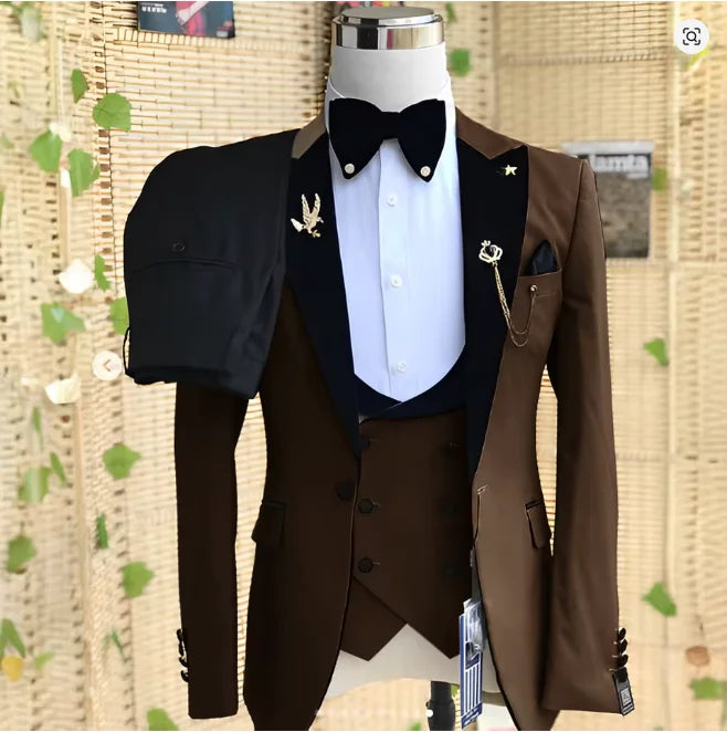 Costume homme 3 pièces à revers – CLEVI Paris