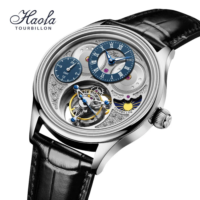 Montre Homme GMT Tourbillon Volant Haofa – CLEVI Paris