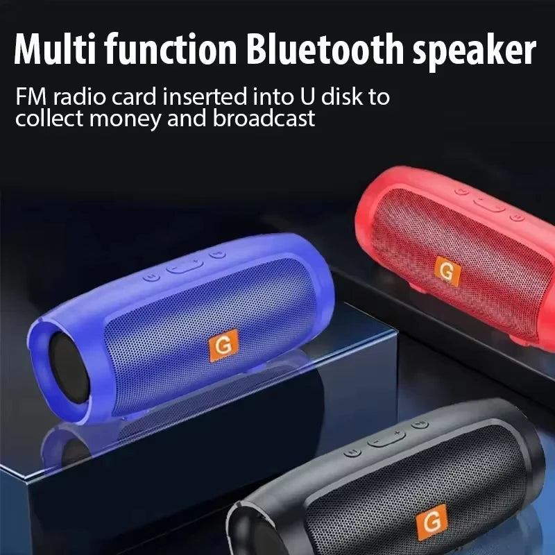 Enceinte Bluetooth Portable Lenovo TF – Stéréo Dual, Subwoofer, FM, TF/USB, IPX5, 12H