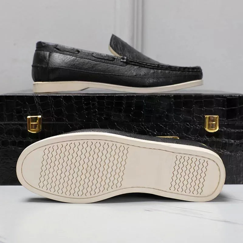 Mocassins homme noirs en cuir – CLEVI Paris