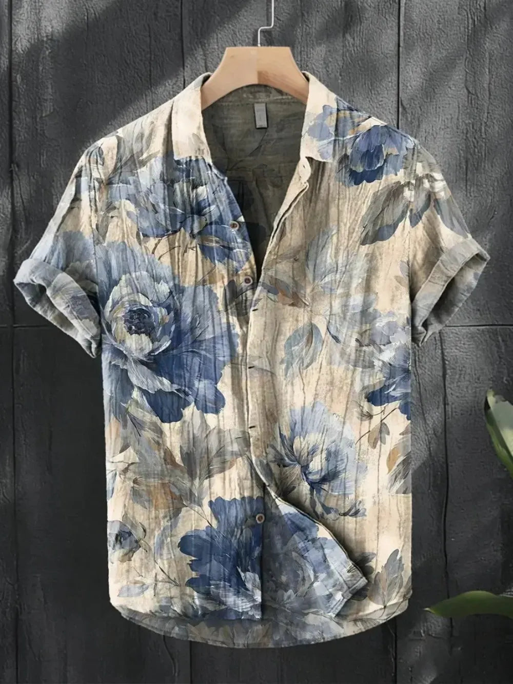 Chemise homme en lin à manches courtes – CLEVI Paris